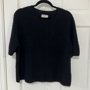 FRAME Wool Blend Short Sleeve Sweater Sz Small